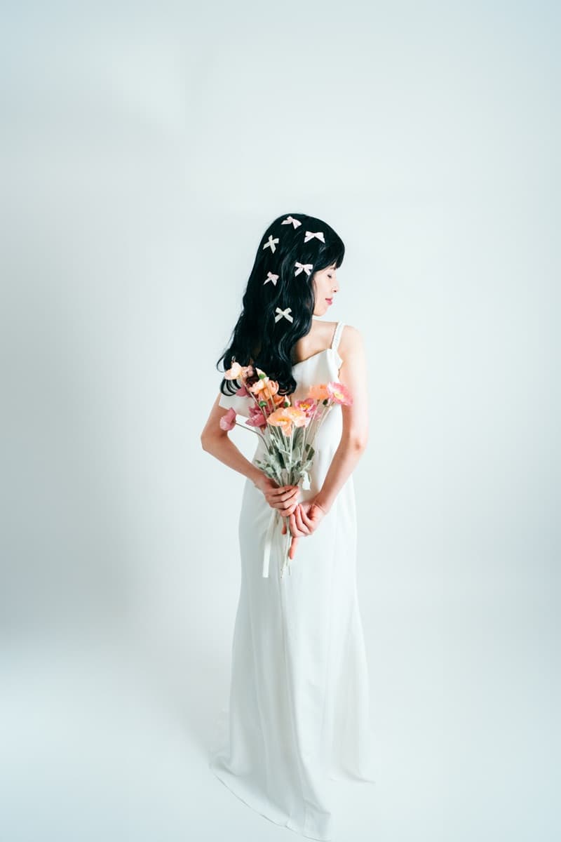 マタニティ ドレス 花束