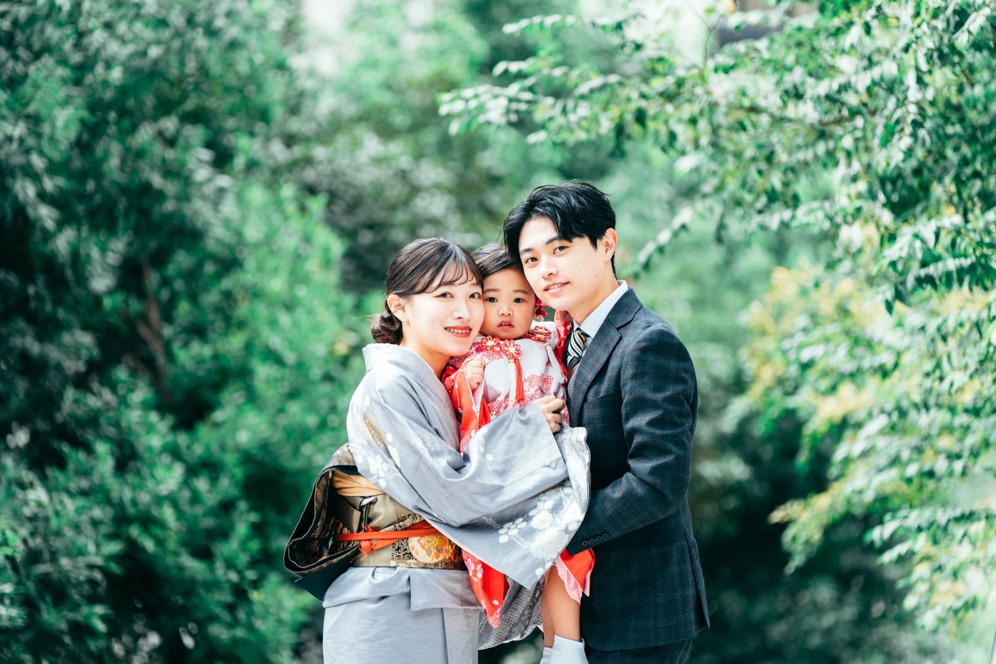 日枝神社 七五三 境内撮影