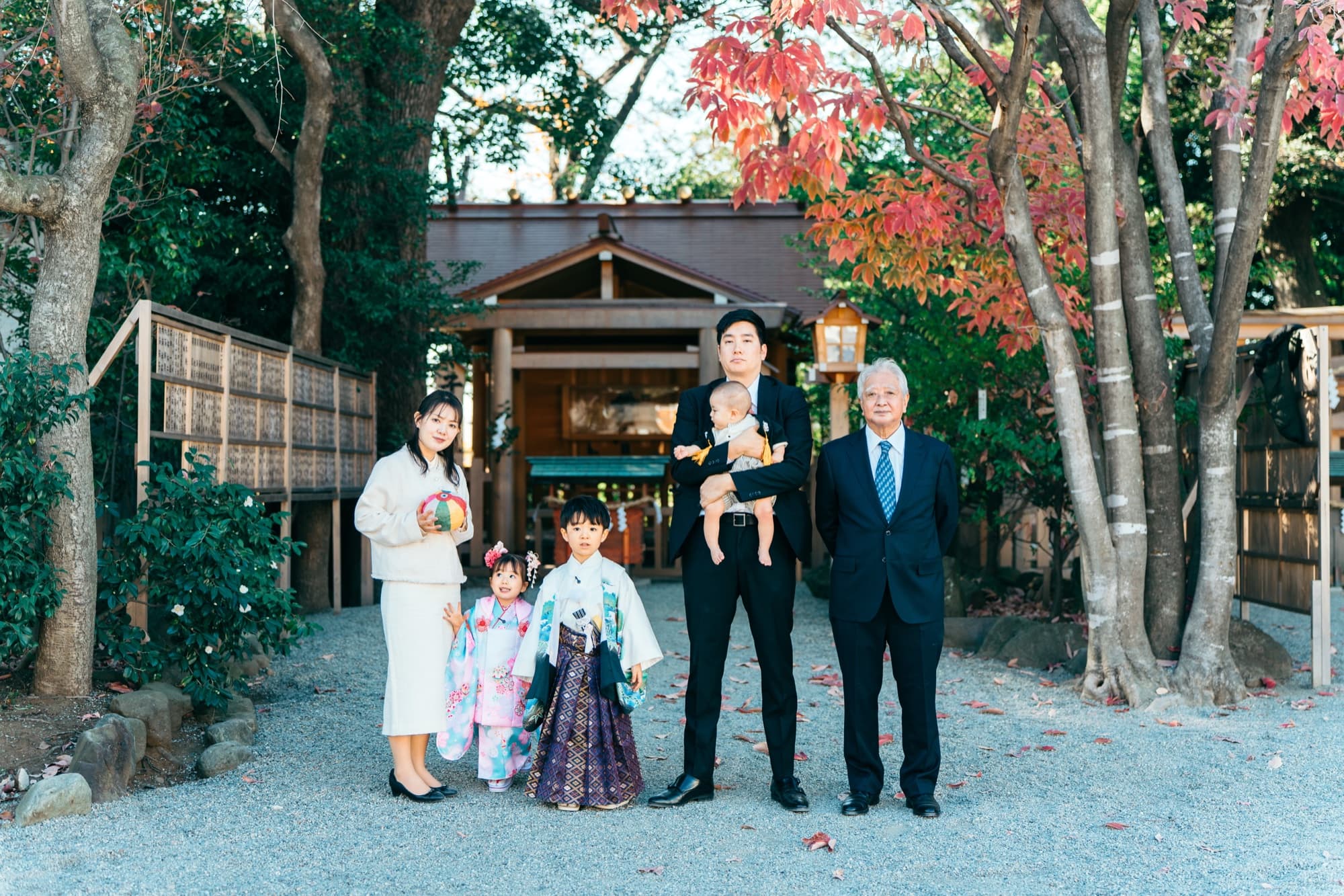 伊勢山皇大神宮 七五三 家族写真
