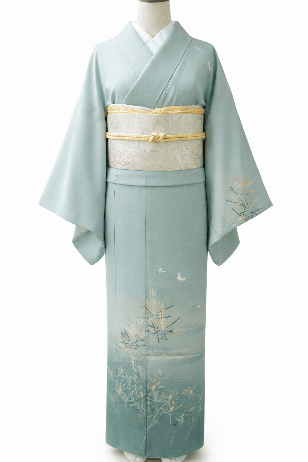 大人用着物 水色