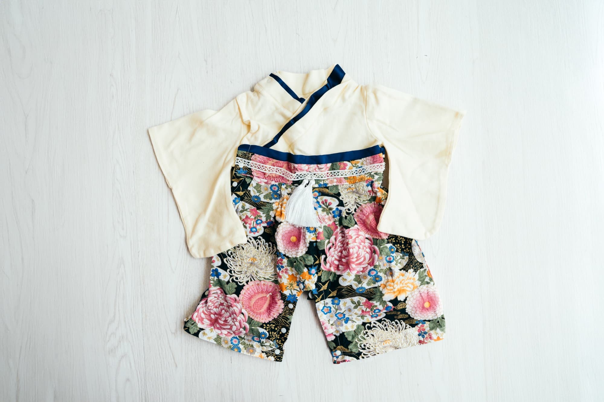 赤ちゃん袴 アイボリー