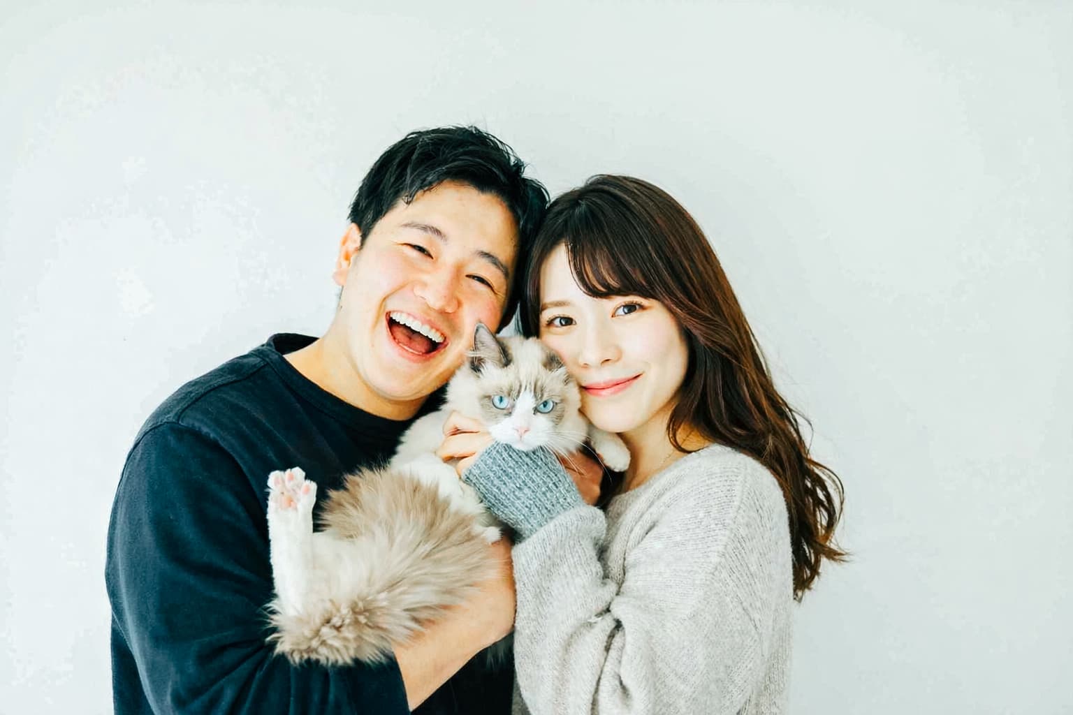 愛猫を連れての スタジオ撮影もOK