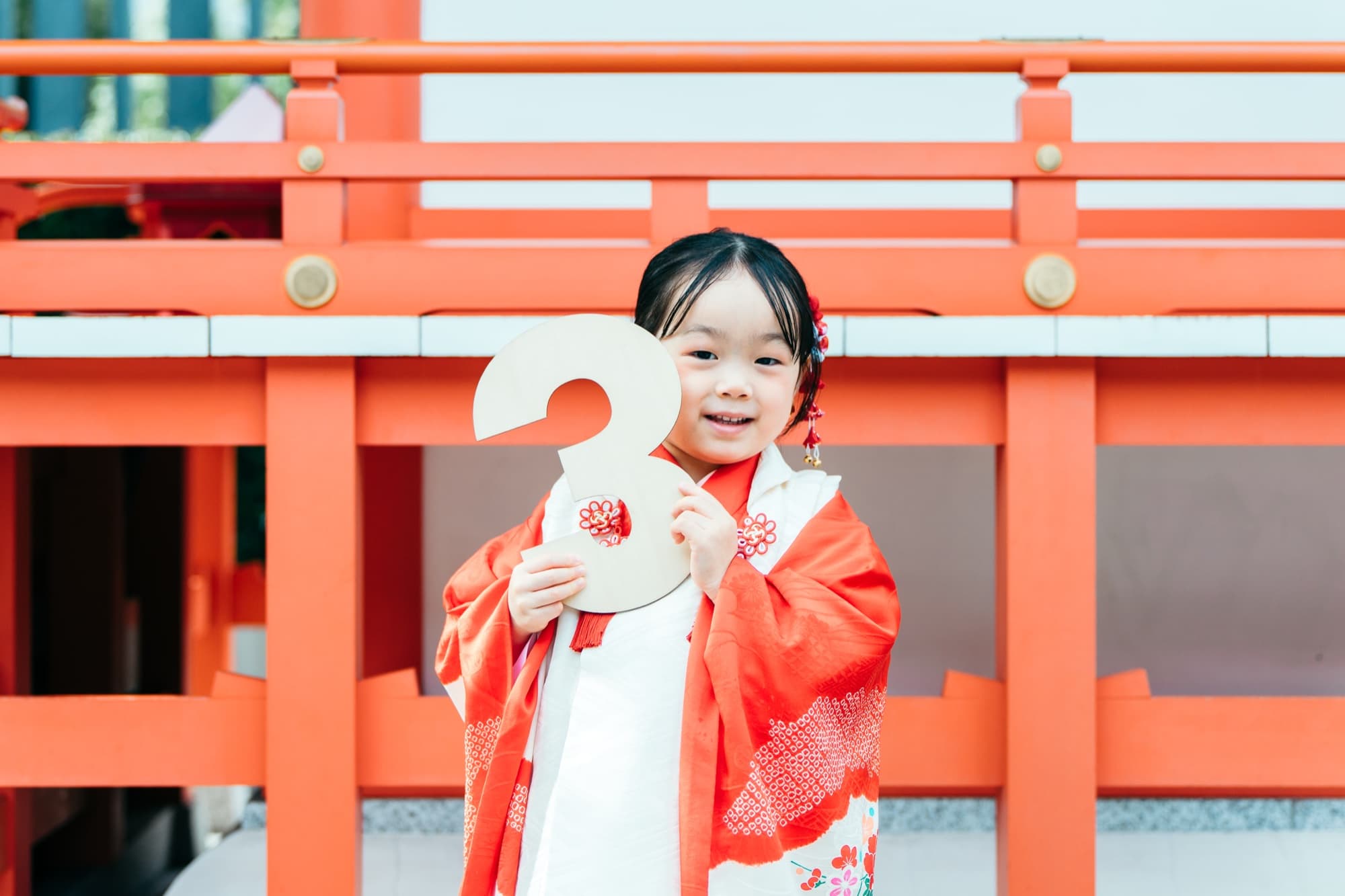 水天宮 お宮参り 境内撮影