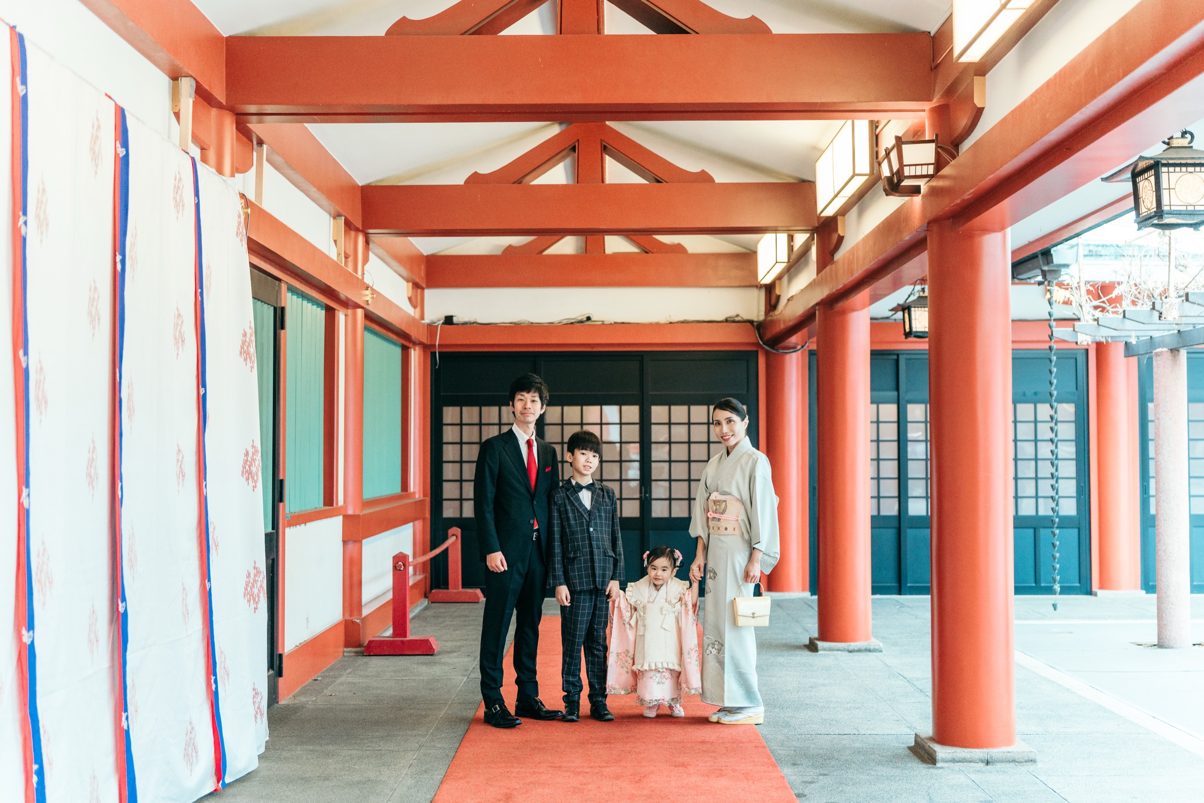 日枝神社での七五三撮影