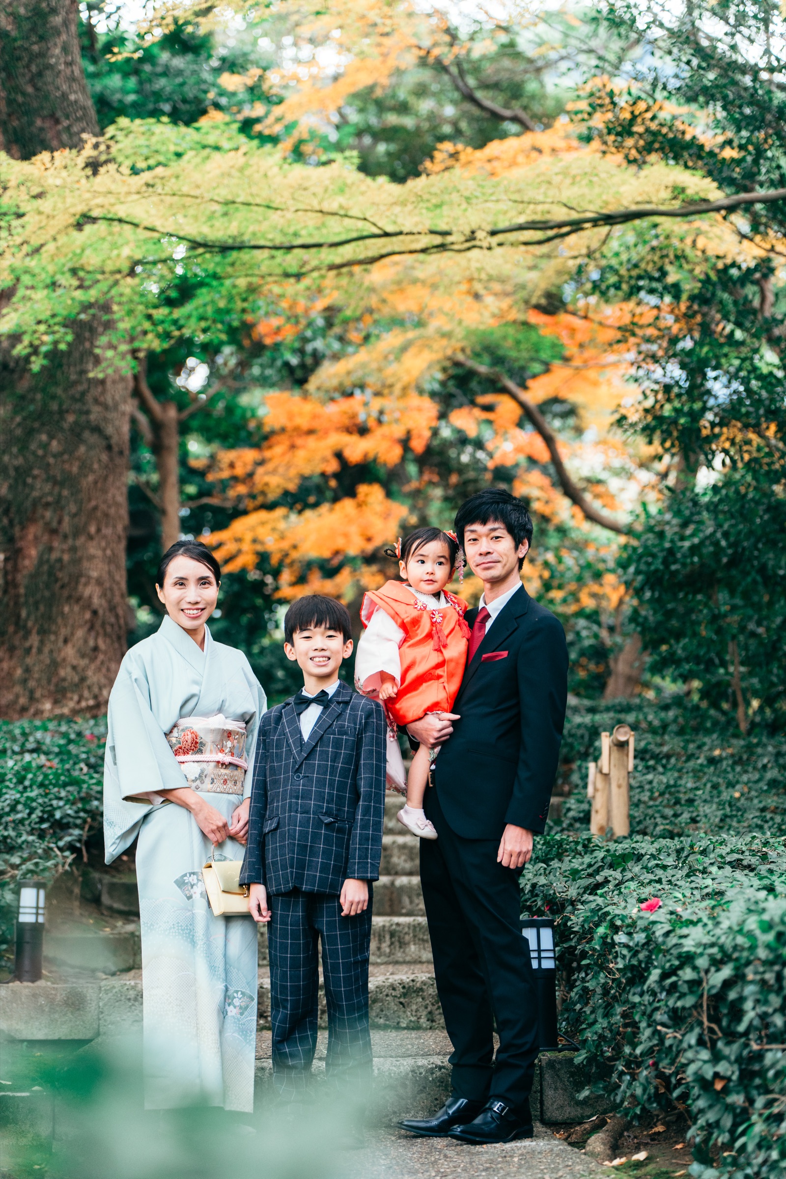 家族3人で