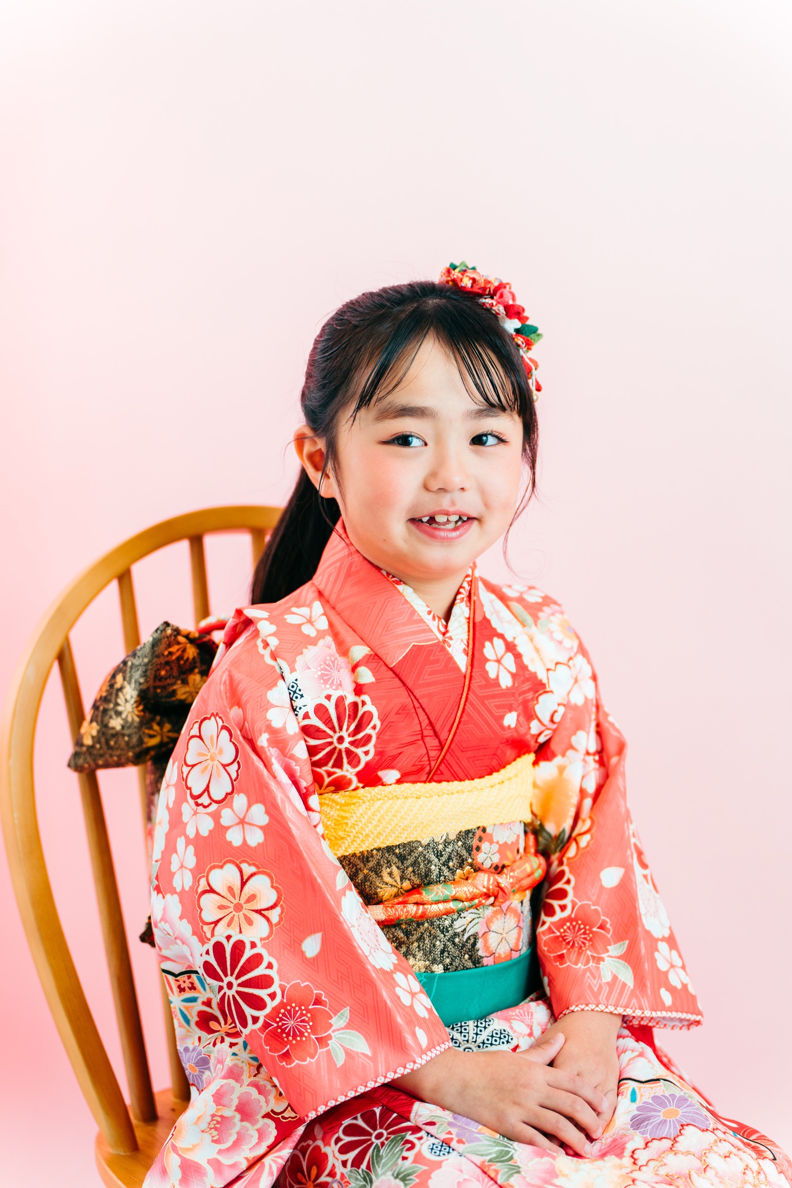 スタジオ撮影 女の子 着物