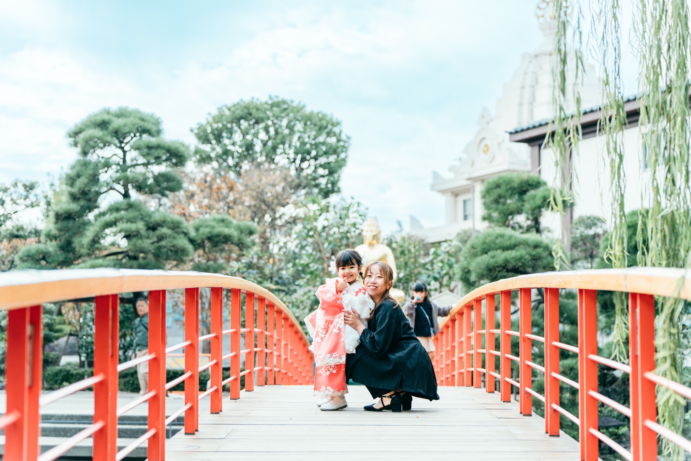 朱橋での撮影