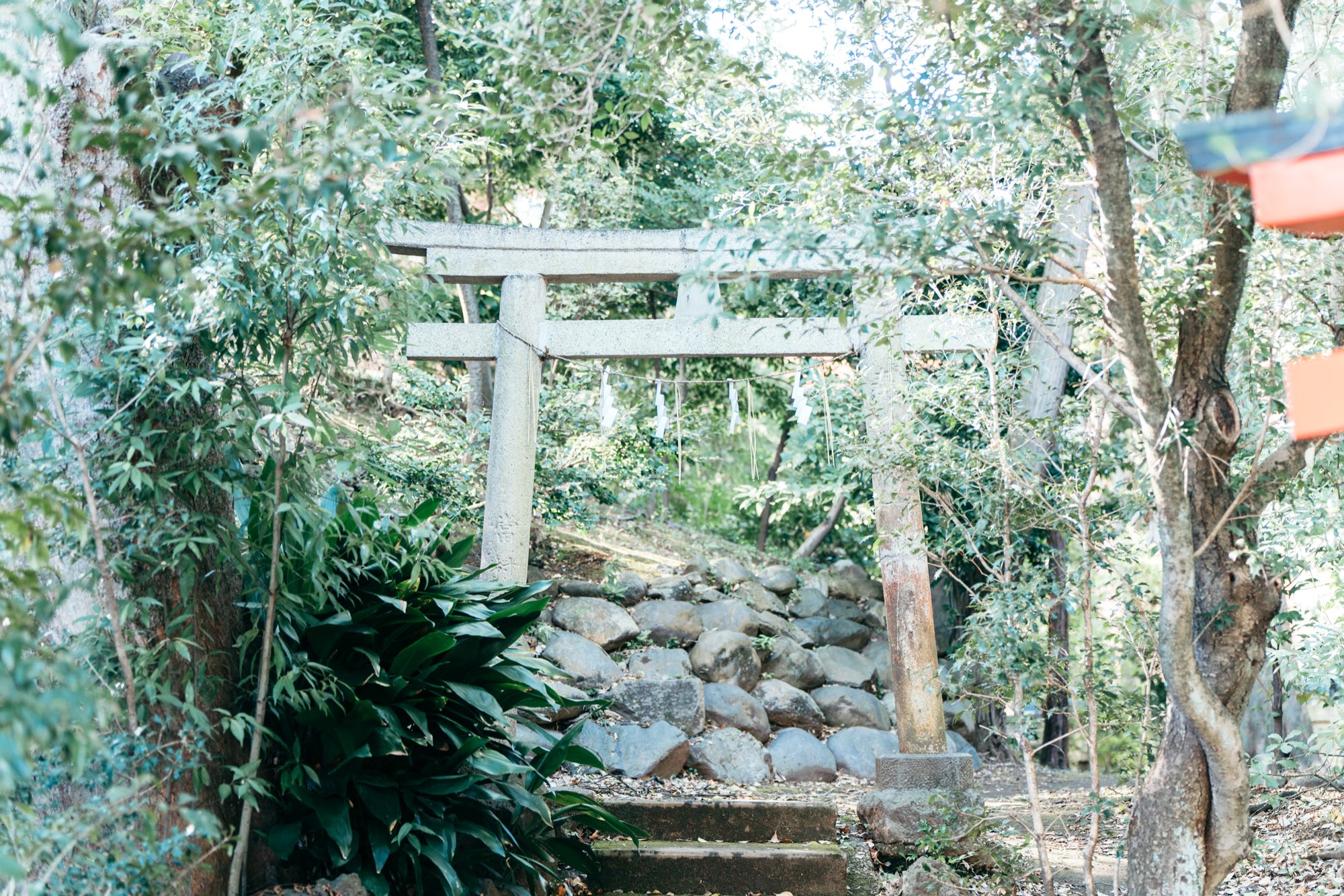 杵築大社の富士塚の鳥居