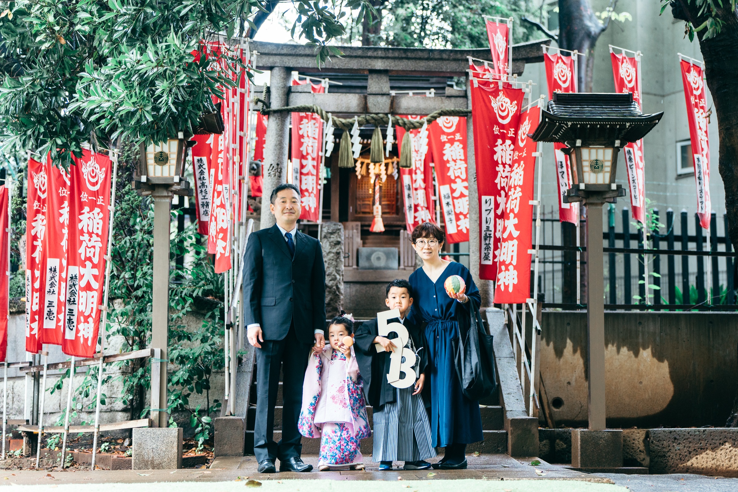 太子堂八幡神社 七五三撮影