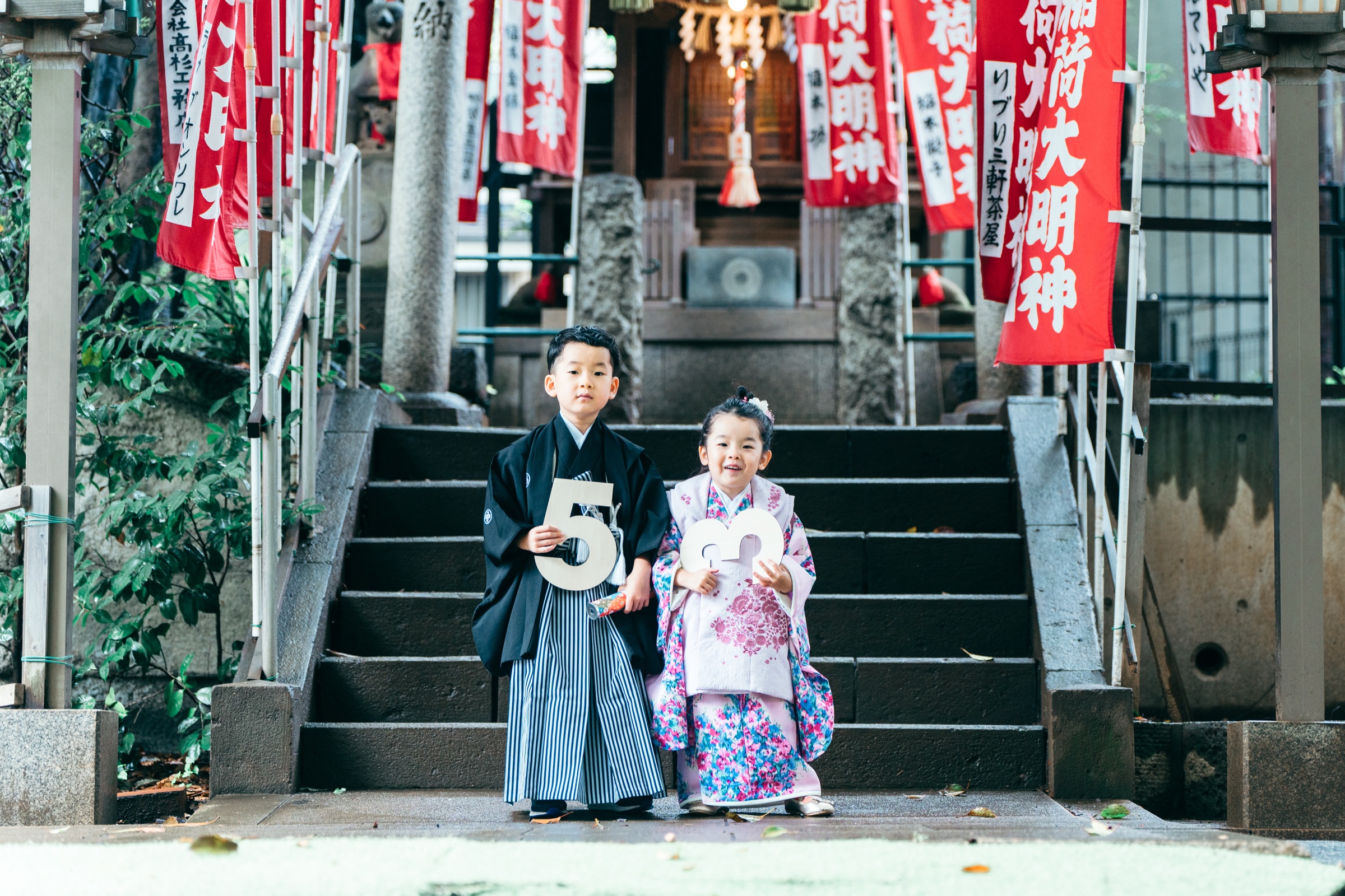太子堂八幡神社 七五三撮影